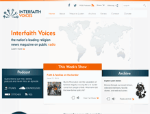 Tablet Screenshot of interfaithradio.org